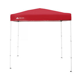 821877177 Ozark Trail 4foot X 6foot Instant Canopy Outdoor Shade Shelter Brilliant Red Assembled