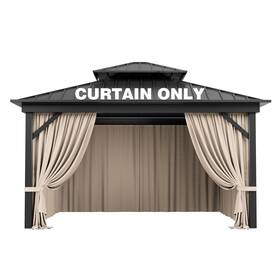 144l Pakunoda 755824992023 Gazebo Curtain Replacement Universal 4-panel Sidewalls 10ft X 12ft Outdoor Pri