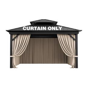 144l Pakunoda 755824992030 Outdoor Gazebo Curtain Replacement Universal 4-panel Sidewalls 12ft X Outd