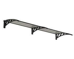 Palram 763552425812 - Canopia Neo 2360-8ft X 3ft Window And Door Awning Gray Metal Frame