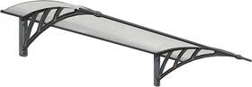 Hg9570 Palram Neo Door Awning 1350 4ft L X 3ft W 1ft H Gray/frost