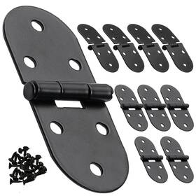 Paoleju P293 3-5/32 X 1-3/16 Inch 80x30mm Folding Flip Top Hinges 10 Pack - 180 Degree Drop