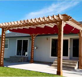 12ftl Paradise Inc. 744110914238 4ftw X Waterproof Pergola Canopy Shade Cover Fabric Retractable Sun Shades