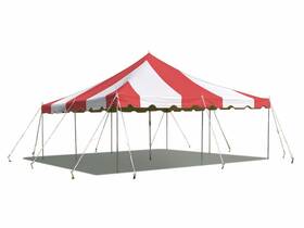 Party Tents Direct 840344503238 Weekender Pole Tent 20x20 Red Canopy Event Wedding Backyard Open Box