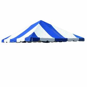 Bt-fe22bwt Party Tents Direct Replacement West Coast Frame Tent Top 20x20 Blue Pvc Canopy Event Gazebo