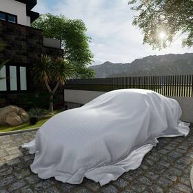 Patio 705641598205 Paradise White Heavy Duty Tarp Waterproof Uv Resistant Poly Tarpaulin With Reinf