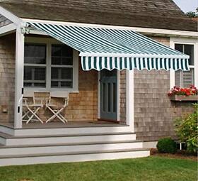 Hd1500210 Patio Awning Retractable Fully Assembled 8footx7foot Manual Commercial Grade