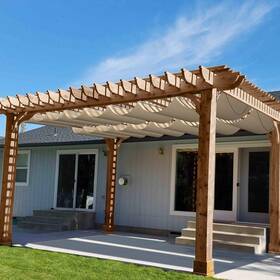 B0c3wn1lkp Patio Paradise Inc. 3ftw X 12ftl Waterproof Retractable Pergola Canopy Replacement Outdoor
