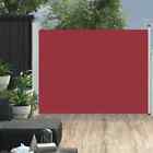 48379 Patio Retractable Side Awning 66.9inchx196.9inch Red