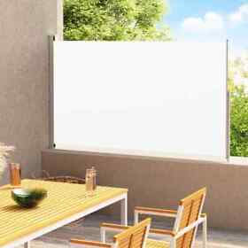 313400 Patio Retractable Side Awning 70.9inchx118.1inch Cream