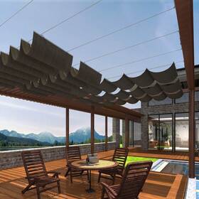 Waving-shades-6aaccb2c90 Patio Paradise 7ftw X 12ftl Outdoor Retractable Pergola Canopy Replacement Shad
