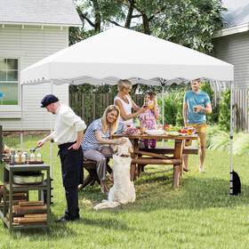Hcst07249 Patiojoy 10 X 10ft Pop Up Canopy Tent Portable Foldable Patio Shelter With Wheeled Bag