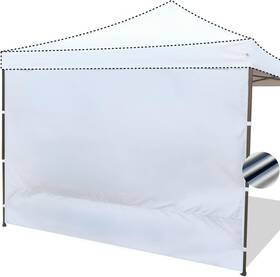 Podwb01a1010sw Patioman 10x10 Canopy Sidewalls With Silver Coating Upf50 Shelter Sunwall Waterproof