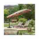 Patioumbrellacanopy7745 7745 Patio Umbrella Canopy Off Set Tilt Crank Base Outdoor Deck Yard Cover Shade Tan 705625197745