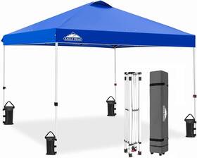 E100ept Peak Eagle 10x10 Pop Up Canopy Tent Easy Set-up Straight Leg Folding Shelter