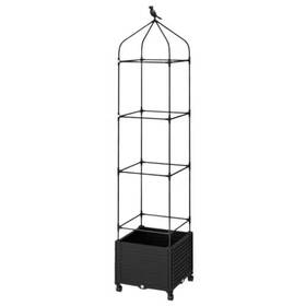 Phewnyzo 313029762751 16.5 Inch X 83 Black Pe Coated Metal Detachable Raised Garden Bed