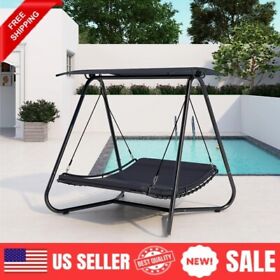 Plus Heavy Duty Sun Canopy Shelter Backyard Deck Outdoor Patio Swing Hammock