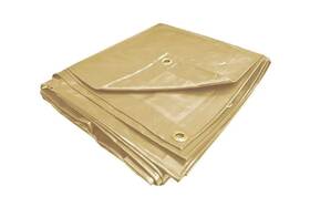 Pvc0810d Polymate 8ft X 12ft Tan Premium 24 Mil Vinyl Tarp Extreme Heavy Duty Pvc