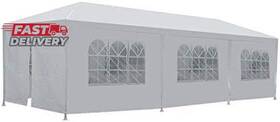 Prep Wipes 313043368342 10ftx30ft White Outdoor Gazebo Canopy Wedding Party Tent 8 Removable Walls -8 Part