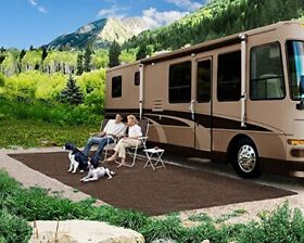 Prest-o-fit Patio Rug Espresso Brown 6 Ft. X 9 Ft