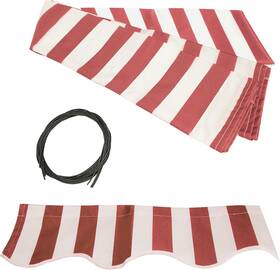 Products 705353975837 Patio Awning 16x10 Feet Fabric - 100% Polyester Canopy Cover Sun Shade Shelte
