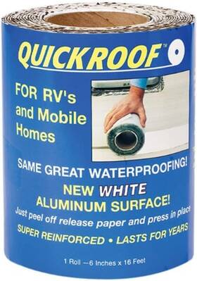 1427.0994 Products Inc Prod Wqr625 Quick Roof Pro Aluminum White 6 Inch X 25ft