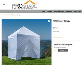 Proshade 940600740101 10 X Canopy With Sides