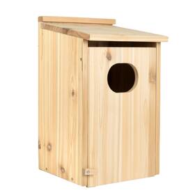 Pun-duckhouse1-u Punchau Cedar Wood Duck House For Outside-17x10x10 Inches And Nesting Box
