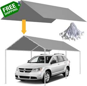 Qiafantm 445046681630 10 X 20 Ft Carport Replacement Canopy Cover Heavy Duty Top For Car Garage