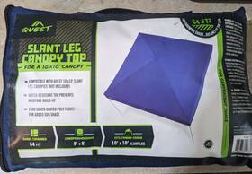 Quest 889752068069 Canopy Top Q64 10ft X Slant Leg Instant Up Gazebo Khaki
