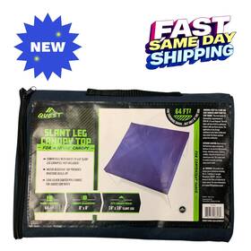 Quest Canopy Replacement Parts 750752067126 Top Q64 10ft X Slant Leg Instant Up Gazebo Tent