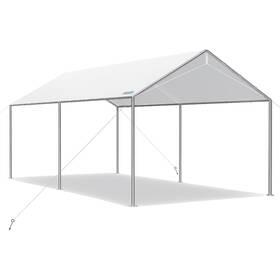 1113s-w Quictent 10x15 Ft Heavy Duty Car Canopy Galvanized Frame Carport Outdoor Party Tent Bo