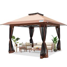 1212ms-kab Quictent 13ftx13ft Pop Up Gazebo Canopy Tent One Person Set Portable Instant Folding