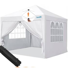 Quictent 936474090978 Ez Pop Up Canopy Tent 10ftx10ft With Detachable Window Sidewalls One