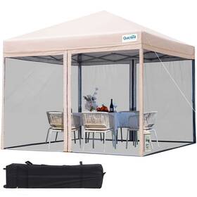 8ftx8 Quictent 955185731093 Pop Up Screened Canopy Tent With Mosquito Netting Portable Ea