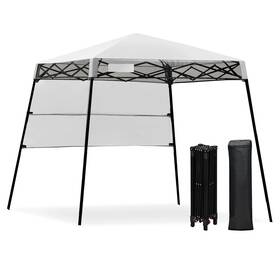 Quictent 987819614076 7 X Ft Pop Up Canopy Tent Outdoor Shelter With White