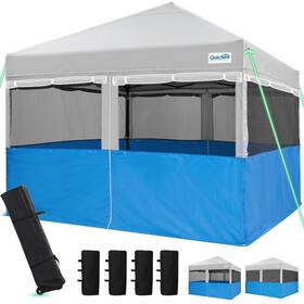 Cl1203-gyg Quictent 10ftx10ft Pop Up Canopy Tent With Sidewalls 2 In 1 Screened Roll-u