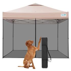 Kk1203ms Quictent 10x10 Pop Up Screened Canopy Tent Instant Setup Gazebo For 1 Person With Net