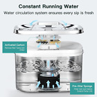 1352230 Quiet Pet Water Fountain Stainless Steel 101oz 3l With 1 Replacement Filter