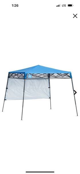 157433ds Quik Shade Go Hybrid Pop-up Canopy 6 Ft X Blue Slant Leg