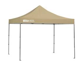 Quik Shade 677599334474 Solo Steel 100 10 X Ft. Straight Leg Canopy Khaki
