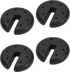 Quik Shade 859550198022 Set Of 4 Heavy Duty Weight Plates For 16 X 8 8.5 Inch Black