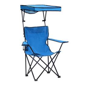 167583pk4 Quikshade Quik Shade Basic Adjustable Blue Canopy Folding Chair - Total Qty 1