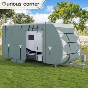 Qurious Corner 197839361980 204 Inch X 108 Uv Rv Cover W Ventilated Design For Holiday Camping Trailer