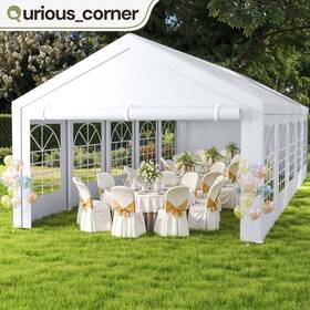 Beysh02mpa Qurious Corner 33x17ft Outdoor Canopy Wedding Party Tent Shed Shelter Garage Carport Waterproof