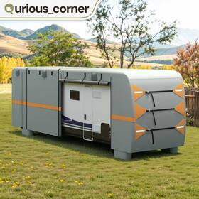 Beysh4tyl6 Qurious Corner Weatherproof Camping Rv Cover With Ventilation Holes For 396 Inch X 108 Trailer Size