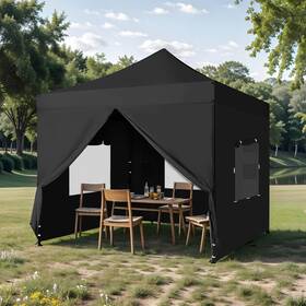 Beyshoayl9 Qurious Corner 10ftx10ft Outdoor Wedding Pop Up Canopy Bbq Tent W Adjustable Heights Waterproof