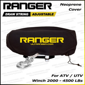 Ranger Atv Utv Weather-resistant Neoprene Storage Winch Dust Cover For 2000-4500