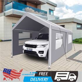 W1350p176015 Raycci 10 20ft Heavy Duty Canopy Carport Garage Tent Steel Outdoor Storage Shelter