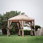 Re17350 Unbranded Hexagonal Patio Canopy Gazebo Mosquito Netting Garden 7644028259021